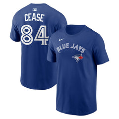 Royal Dylan Cease Toronto Blue Jays Nike Home Name & Number T-Shirt