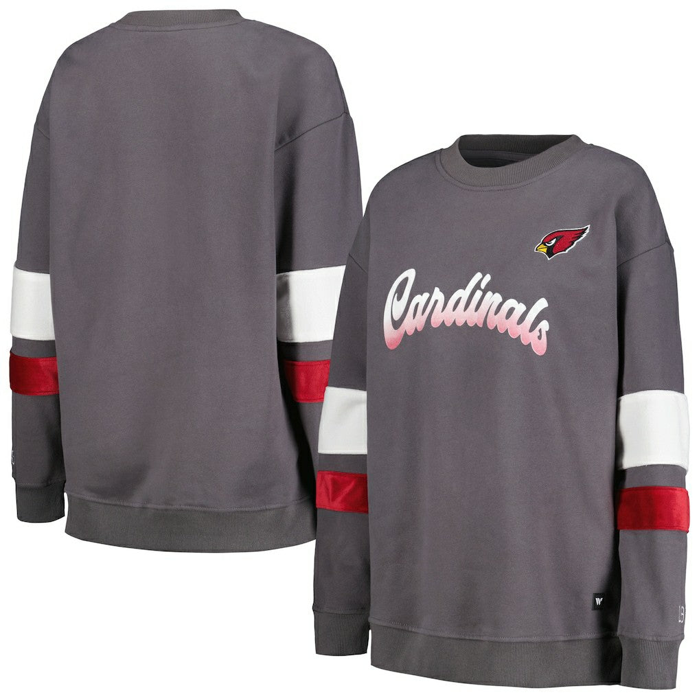 The Wild Collective Women's Fleece Pullover Sweatshirt - Arizona Cardinals Pullover