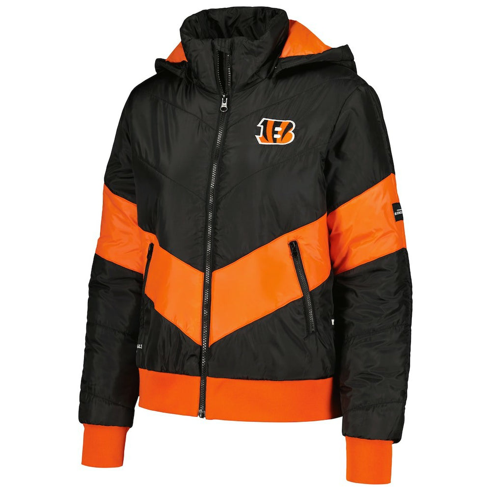 The Wild Collective Women's Puffer Full-Zip Hoodie - Cincinnati Bengals Hoodies
