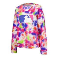 MLB Batterman Terez Neon Tie-Dye Pullover Sweatshirt