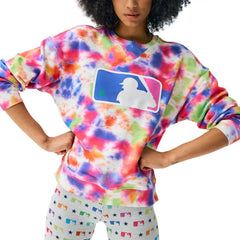 MLB Batterman Terez Neon Tie-Dye Pullover Sweatshirt
