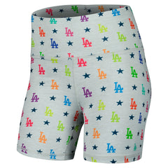 Gray Los Angeles Dodgers Terez Women's TLC Rainbow Shorts