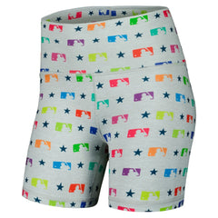 Gray MLB Merchandise Terez Women's TLC Rainbow Shorts