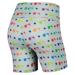 Gray MLB Merchandise Terez Women's TLC Rainbow Shorts