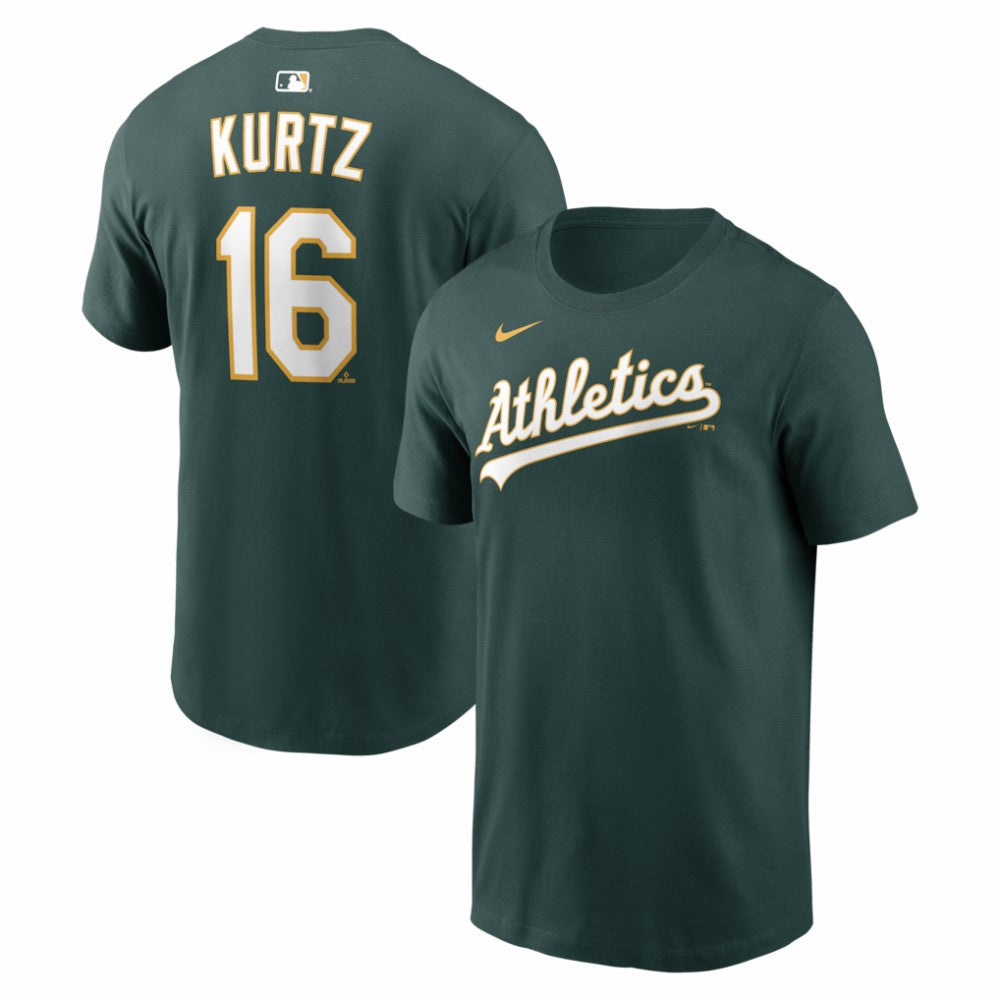 Green Nick Kurtz Athletics Nike Name & Number T-Shirt