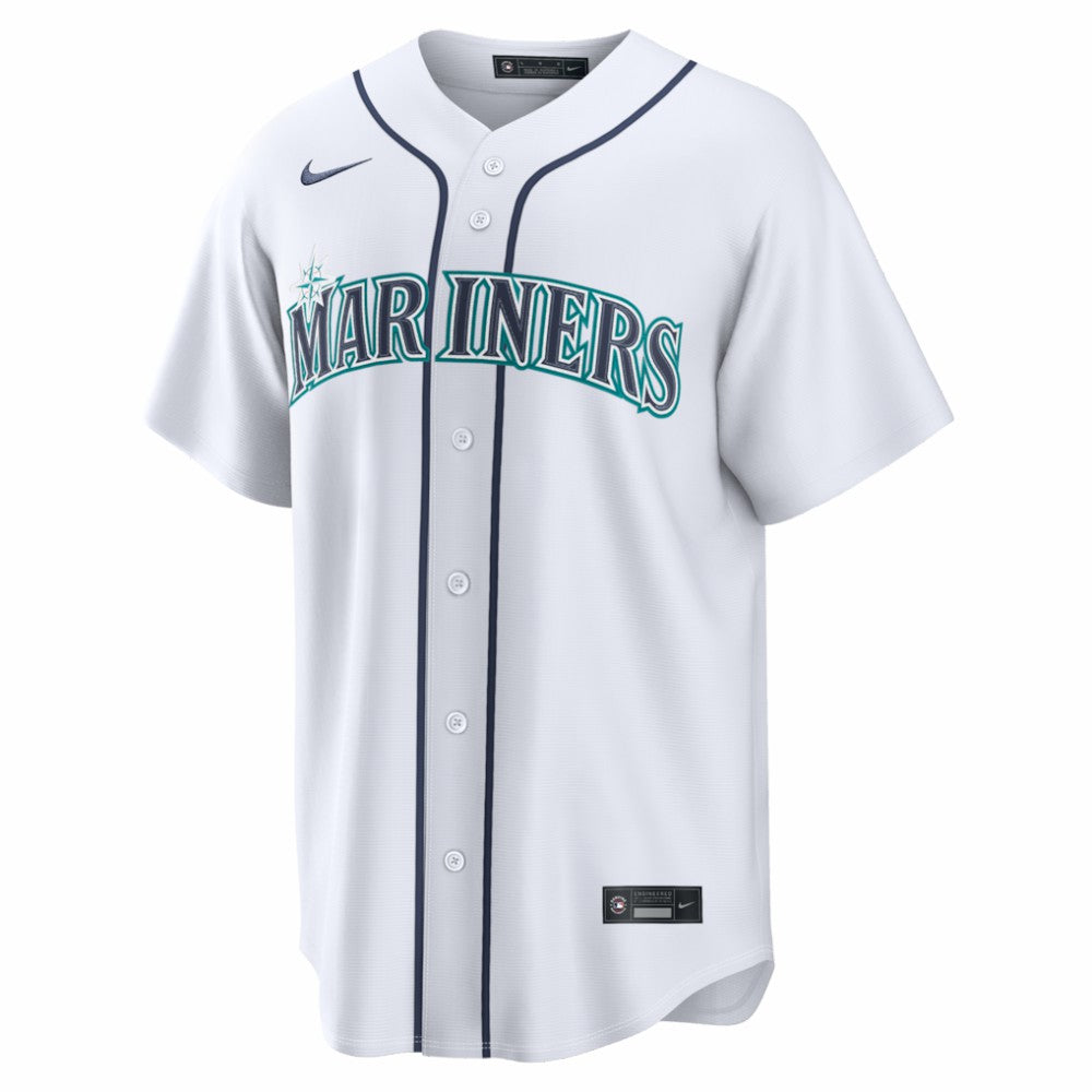 White Josh Naylor Seattle Mariners Nike Home Replica Jersey