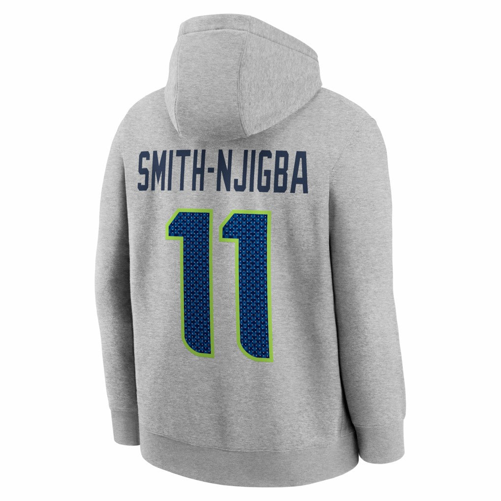 Jaxon Smith-Njigba  Super Bowl LX Patch Name & Number Hoodie - Seattle Seahawks Hoodies