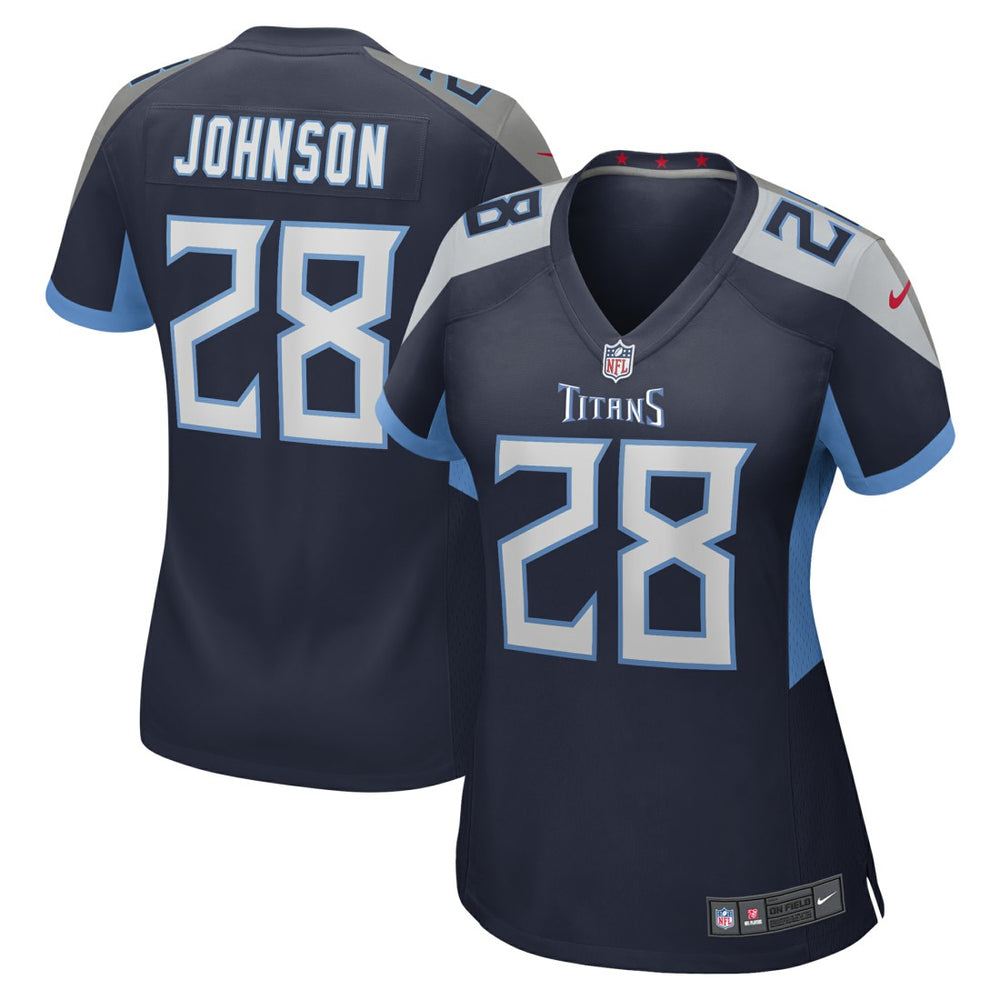 Chris Johnson  Women's Retired Player Game Jersey - Tennessee Titans Jerseys