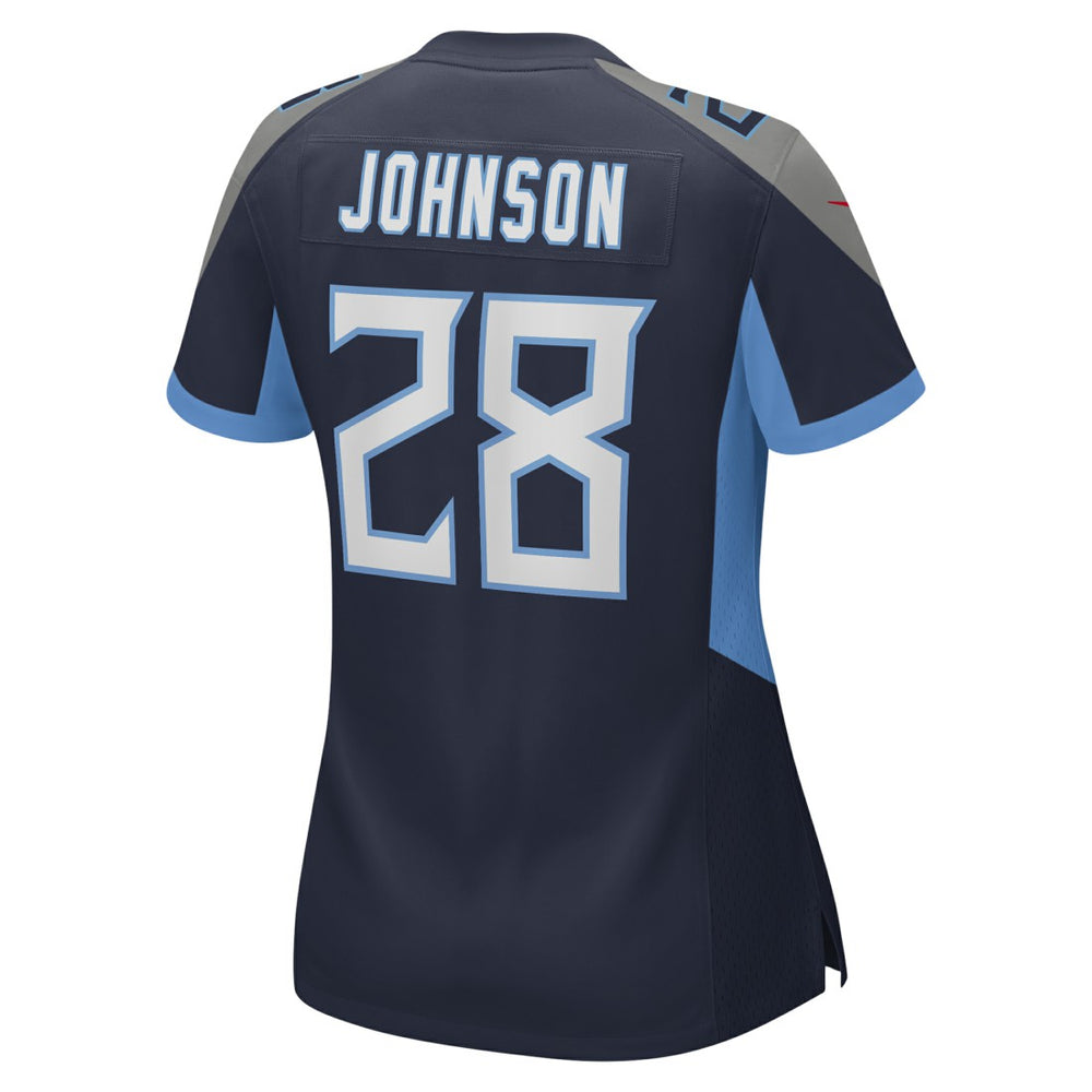 Chris Johnson  Women's Retired Player Game Jersey - Tennessee Titans Jerseys