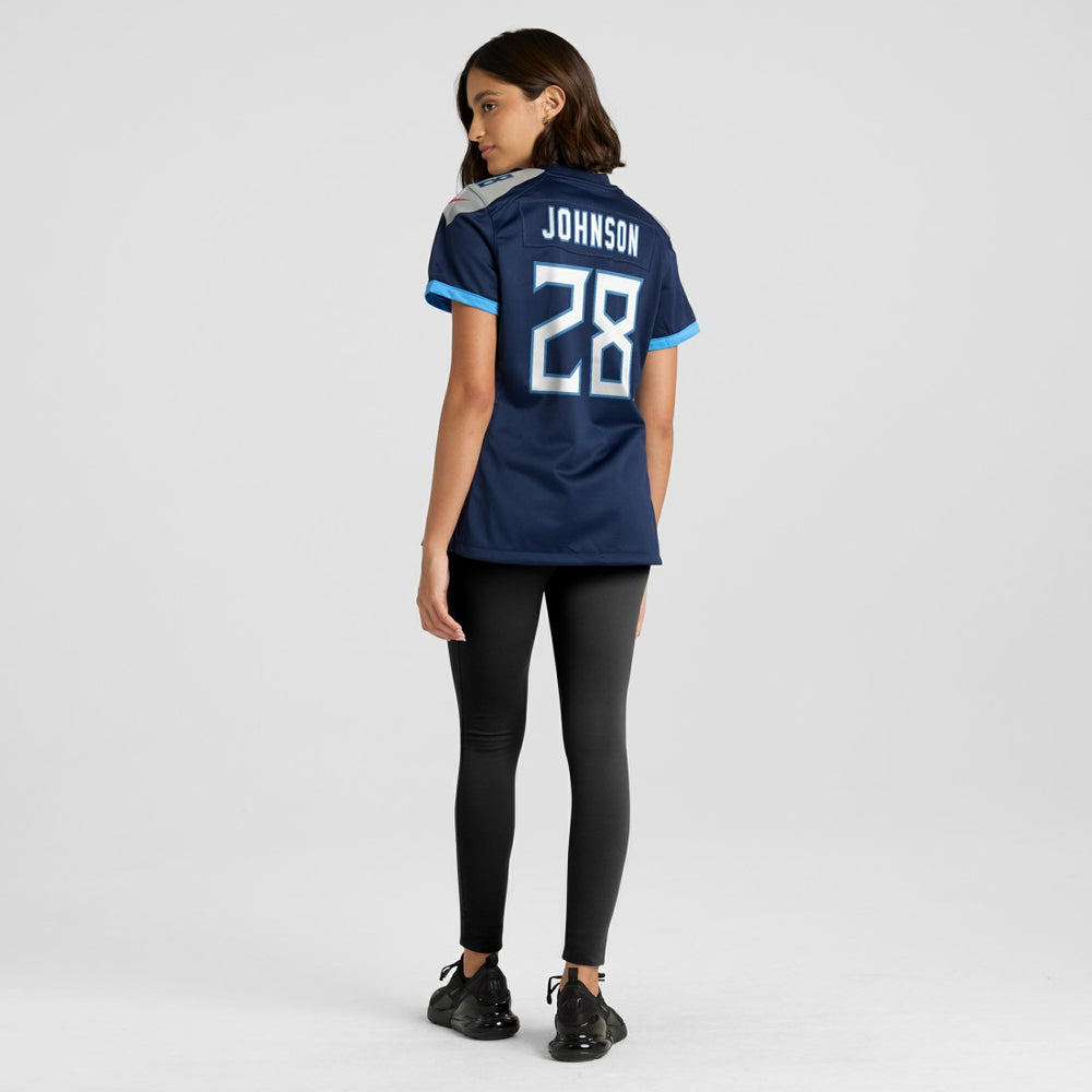 Chris Johnson  Women's Retired Player Game Jersey - Tennessee Titans Jerseys