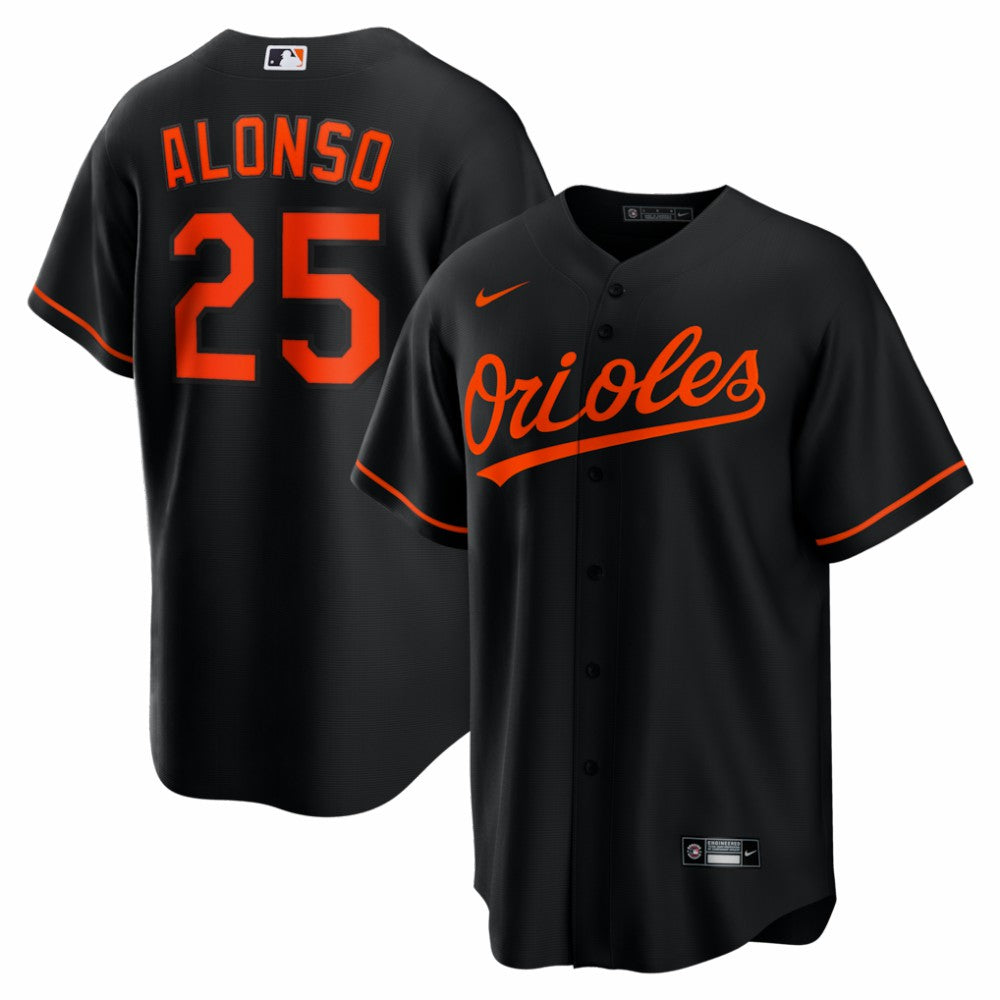 Black Pete Alonso Baltimore Orioles Nike Alternate Replica Jersey