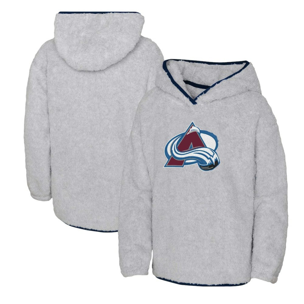 NHL Colorado Avalanche Girls Youth Ultimate Teddy Fleece Pullover Hoodie