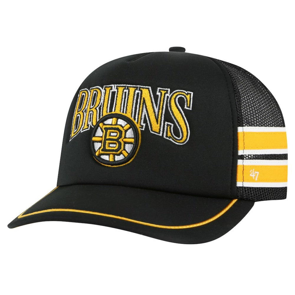 NHL Boston Bruins '47 Sideband Stripes Trucker Snapback Hat