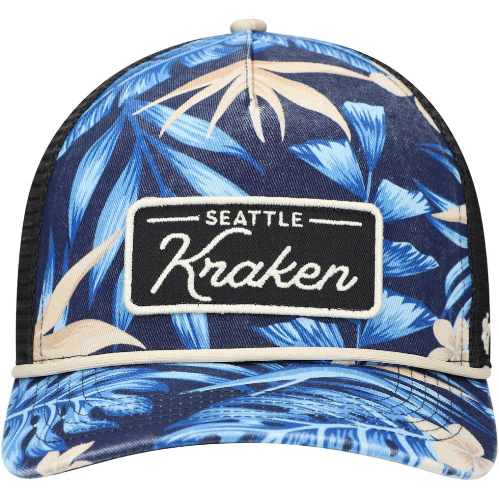 NHL Seattle Kraken '47 Tropicalia Allover Print Trucker Adjustable Hat