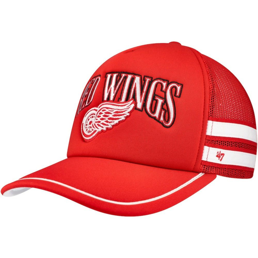 NHL Detroit Red Wings '47 Sideband Stripes Trucker Snapback Hat