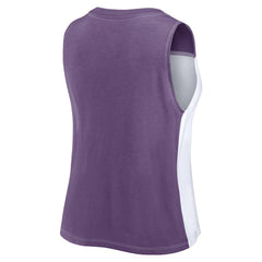 Women's Script Color Block Tank Top - Baltimore Ravens Tops