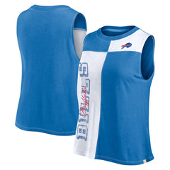 Women's Script Color Block Tank Top - Buffalo Bills Tops