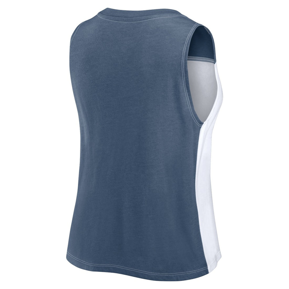 Women's Script Color Block Tank Top - Denver Broncos Tops