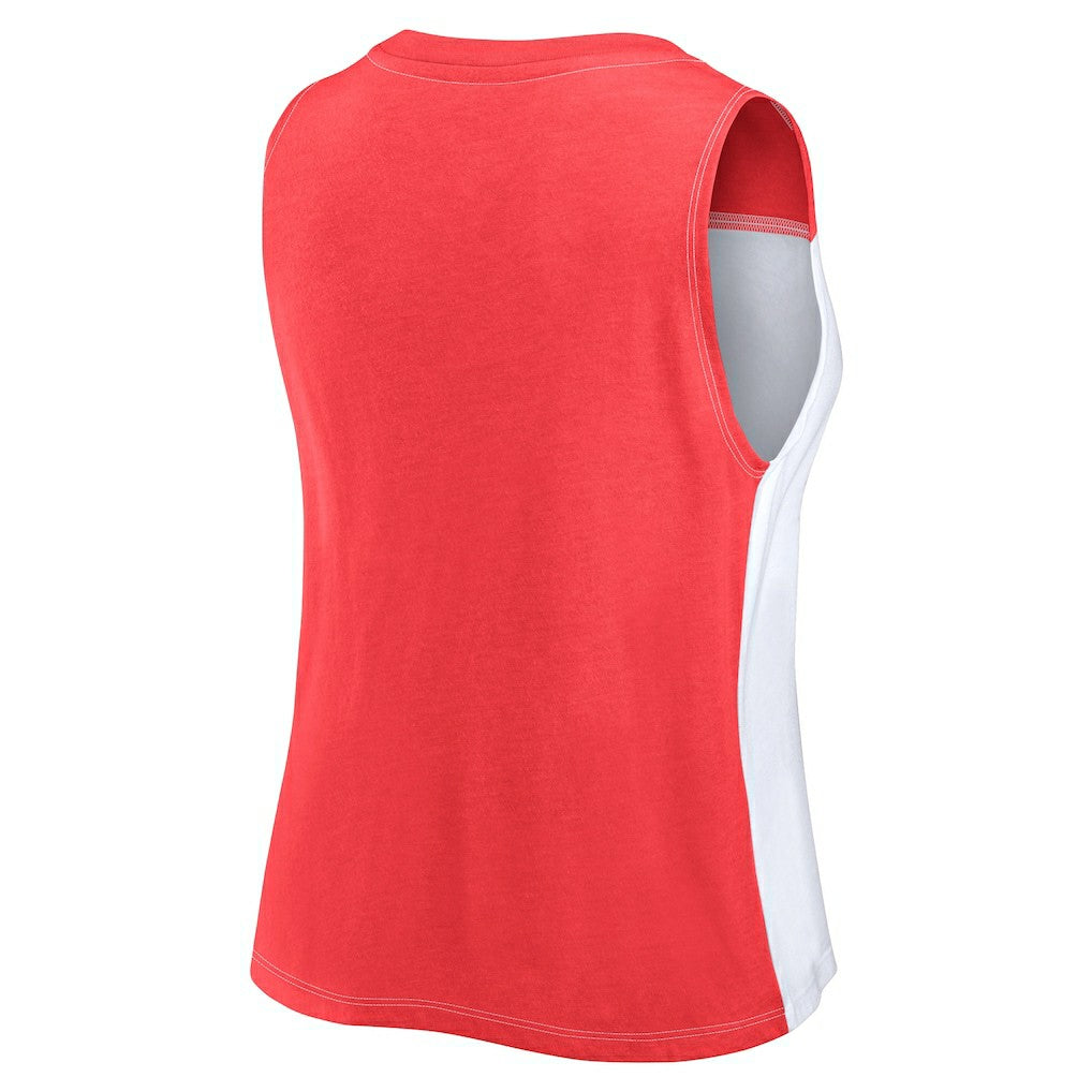 Women's Script Color Block Tank Top - Kansas City Chiefs Tops