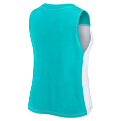 Women's Script Color Block Tank Top - Miami Dolphins Tops