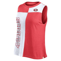 Women's Script Color Block Tank Top - San Francisco 49ers Tops