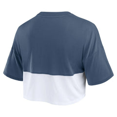 Women's Boxy Color Split Cropped T-Shirt - Chicago Bears T-shirts