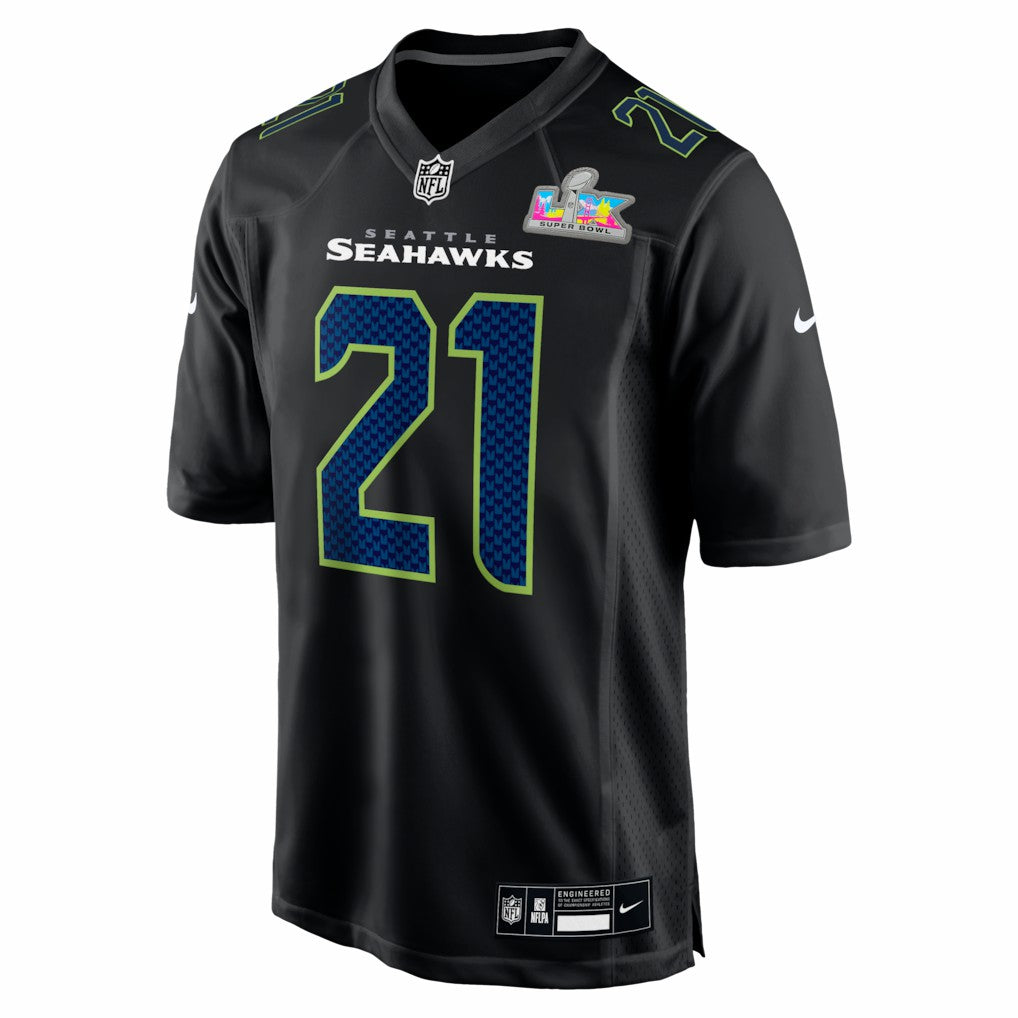 Devon Witherspoon  Super Bowl LX Patch Carbon Fashion Game Jersey - Seattle Seahawks Jerseys