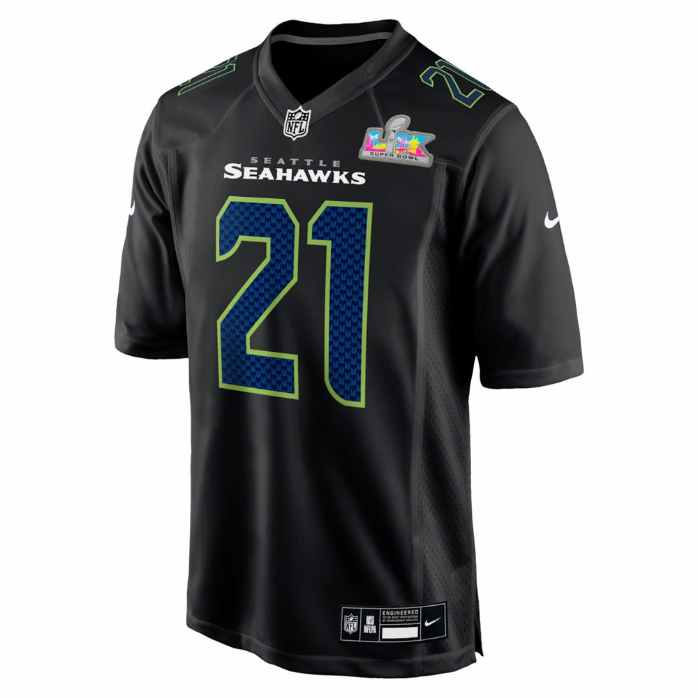 Devon Witherspoon  Super Bowl LX Patch Carbon Fashion Game Jersey - Seattle Seahawks Jerseys