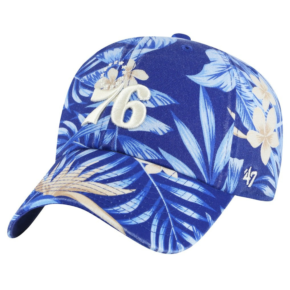 47 brand Philadelphia 76ers '47 Tropicalia Floral Clean Up Adjustable Hat