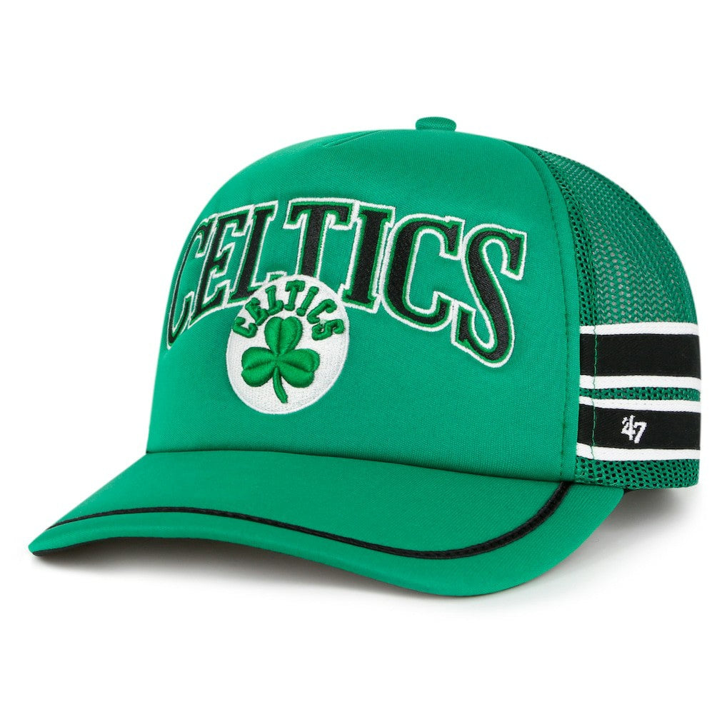 47 brand Boston Celtics '47 Sidebrand Stripes Trucker Adjustable Hat