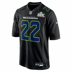 Rashid Shaheed  Super Bowl LX Patch Carbon Fashion Game Jersey - Seattle Seahawks Jerseys