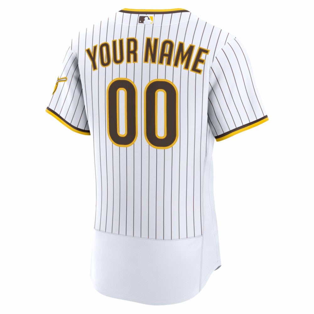 White San Diego Padres Nike Home Authentic Custom Jersey