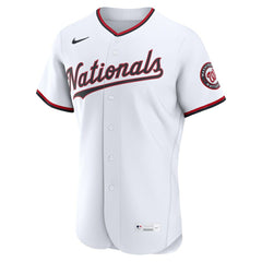 White Washington Nationals Nike Home Authentic Custom Jersey