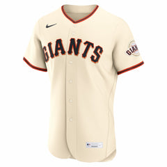 Cream San Francisco Giants Nike Home Authentic Custom Jersey