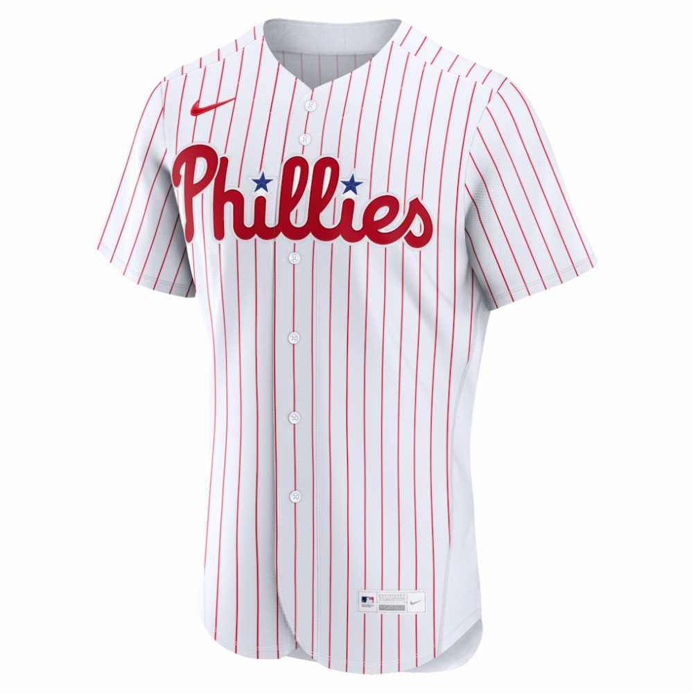 White Philadelphia Phillies Nike Home Authentic Custom Jersey