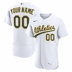 White Athletics Nike Home Authentic Custom Jersey