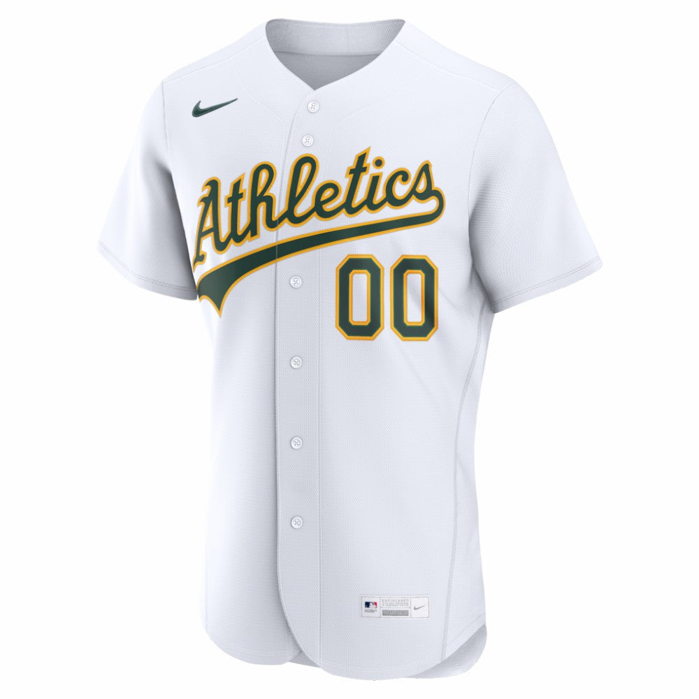 White Athletics Nike Home Authentic Custom Jersey