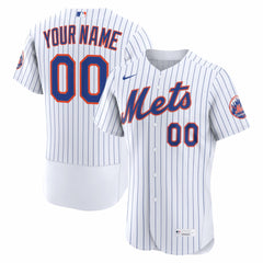 White New York Mets Nike Home Authentic Custom Jersey