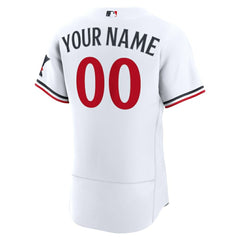 White Minnesota Twins Nike Home Authentic Custom Jersey