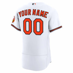 White Baltimore Orioles Nike Home Authentic Custom Jersey