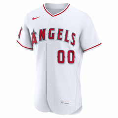 White Los Angeles Angels Nike Home Authentic Custom Jersey