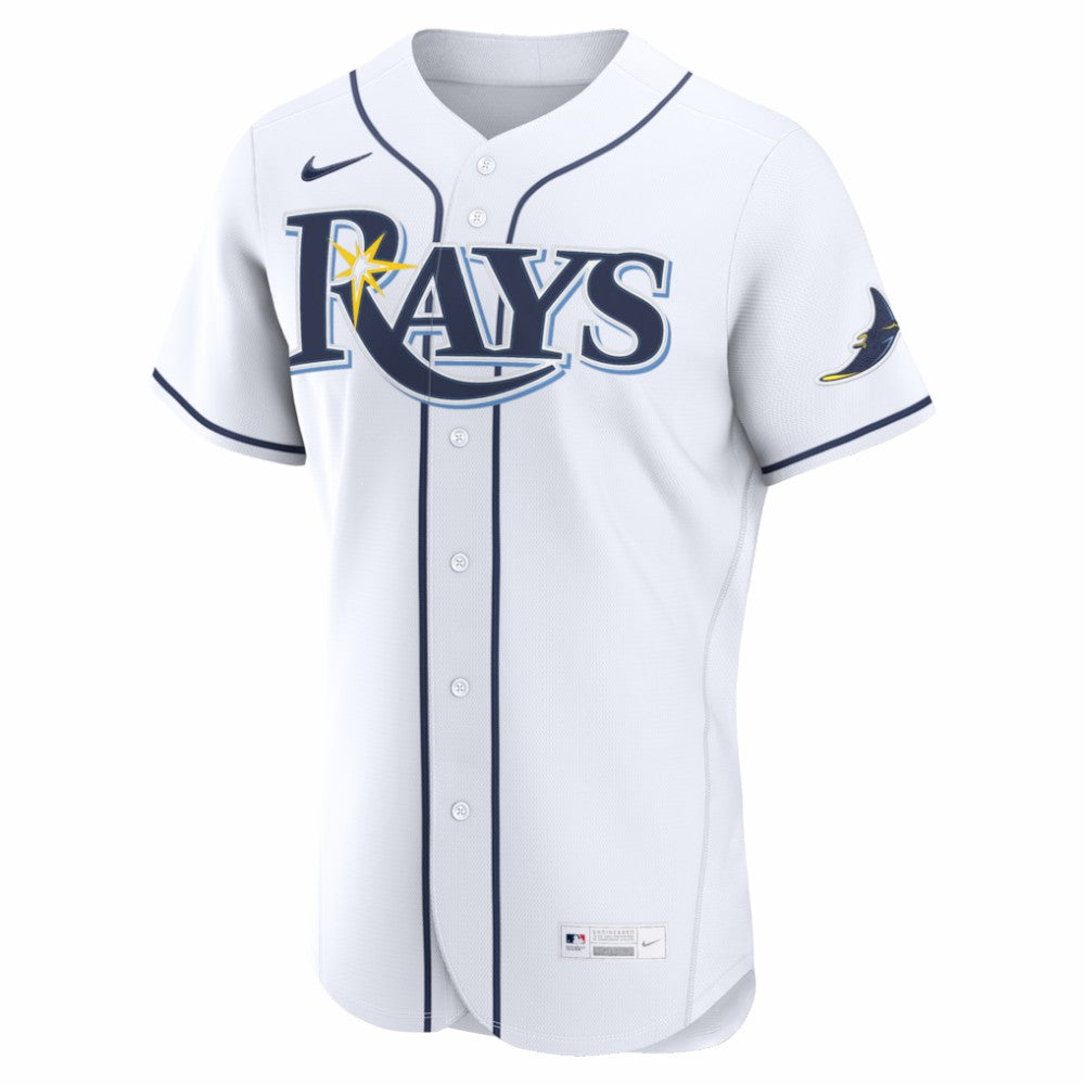 White Tampa Bay Rays Nike Home Authentic Custom Jersey