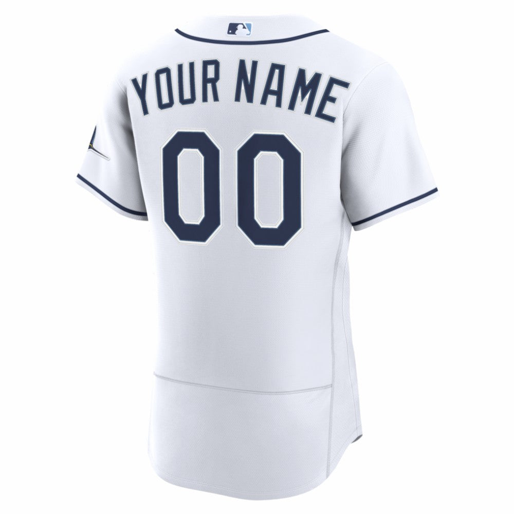 White Tampa Bay Rays Nike Home Authentic Custom Jersey