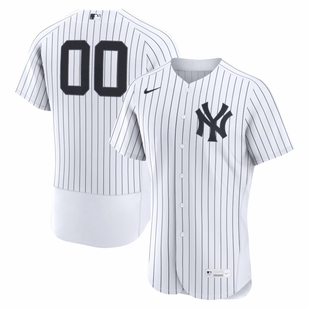 White New York Yankees Nike Home Authentic Custom Jersey