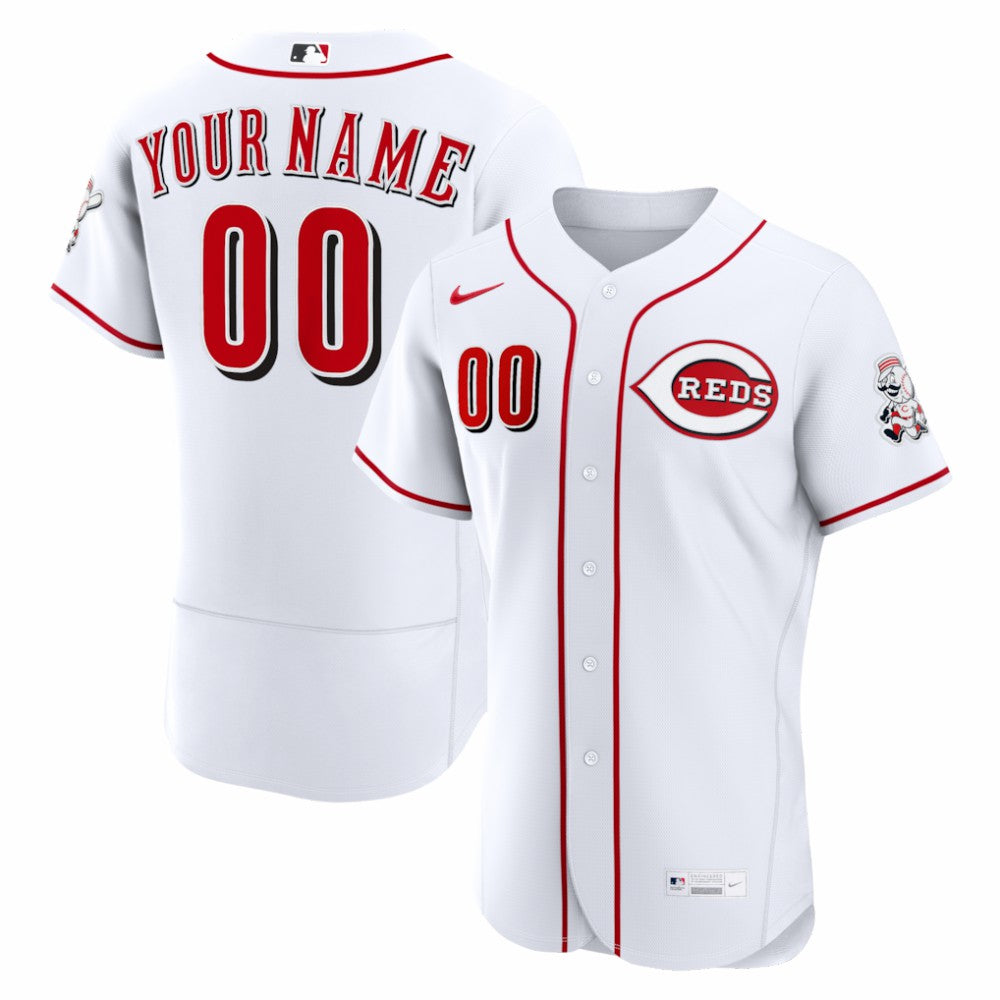White Cincinnati Reds Nike Home Authentic Custom Jersey