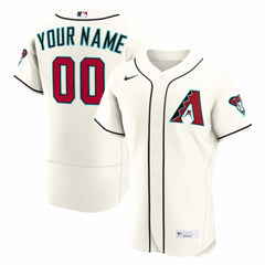 Cream Arizona Diamondbacks Nike Home Authentic Custom Jersey