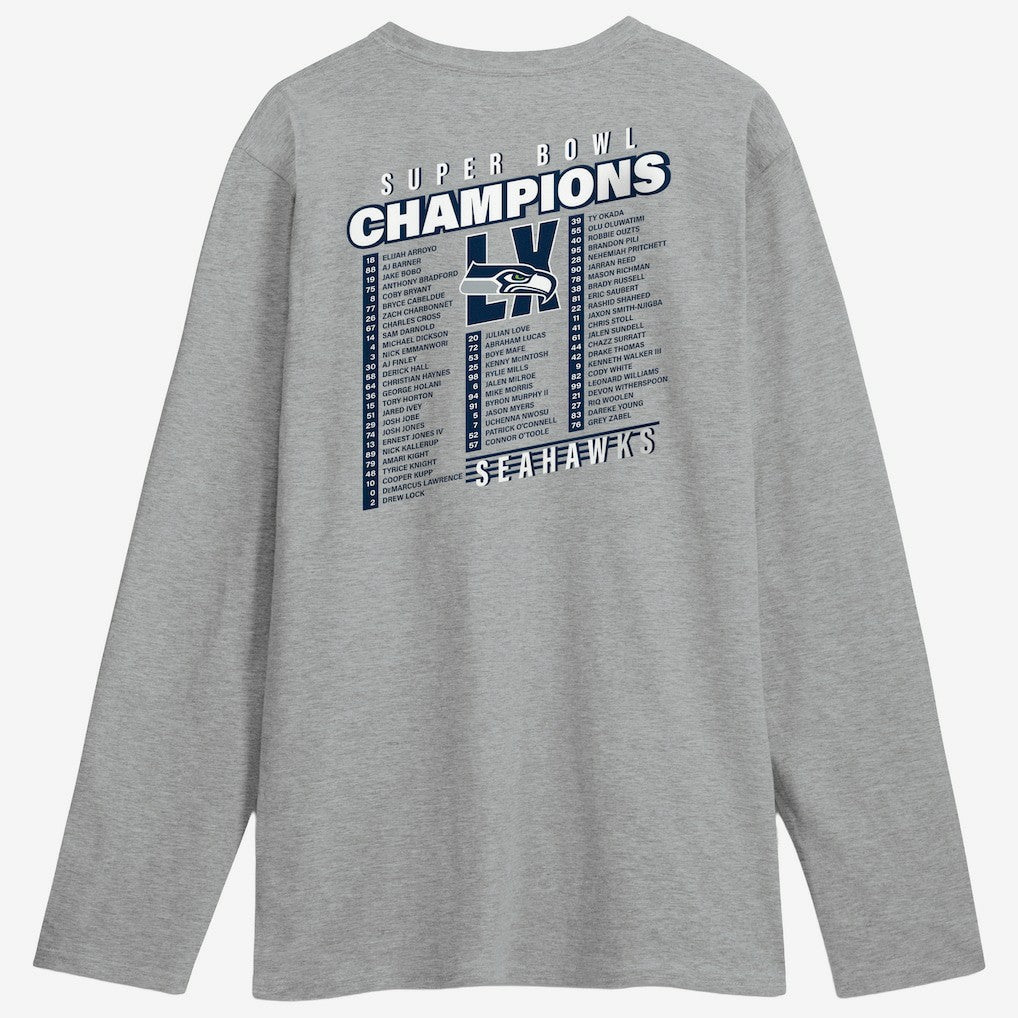 Super Bowl LX Champions Best Teammates Roster Long Sleeve T-Shirt - Seattle Seahawks T-shirts