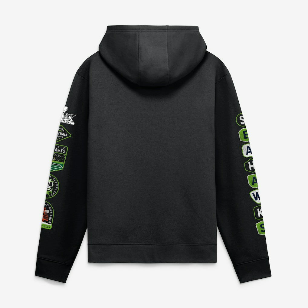 Super Bowl LX Champions Banner Year Hoodie - Seattle Seahawks Hoodies