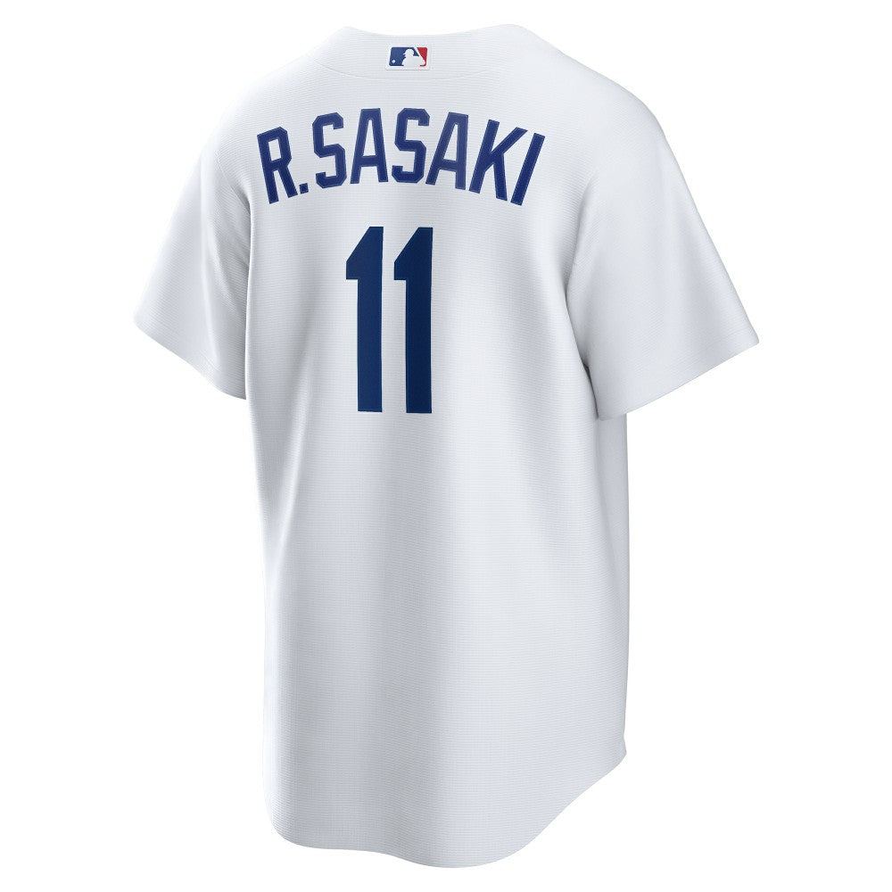 White Rōki Sasaki Los Angeles Dodgers Nike Replica Jersey
