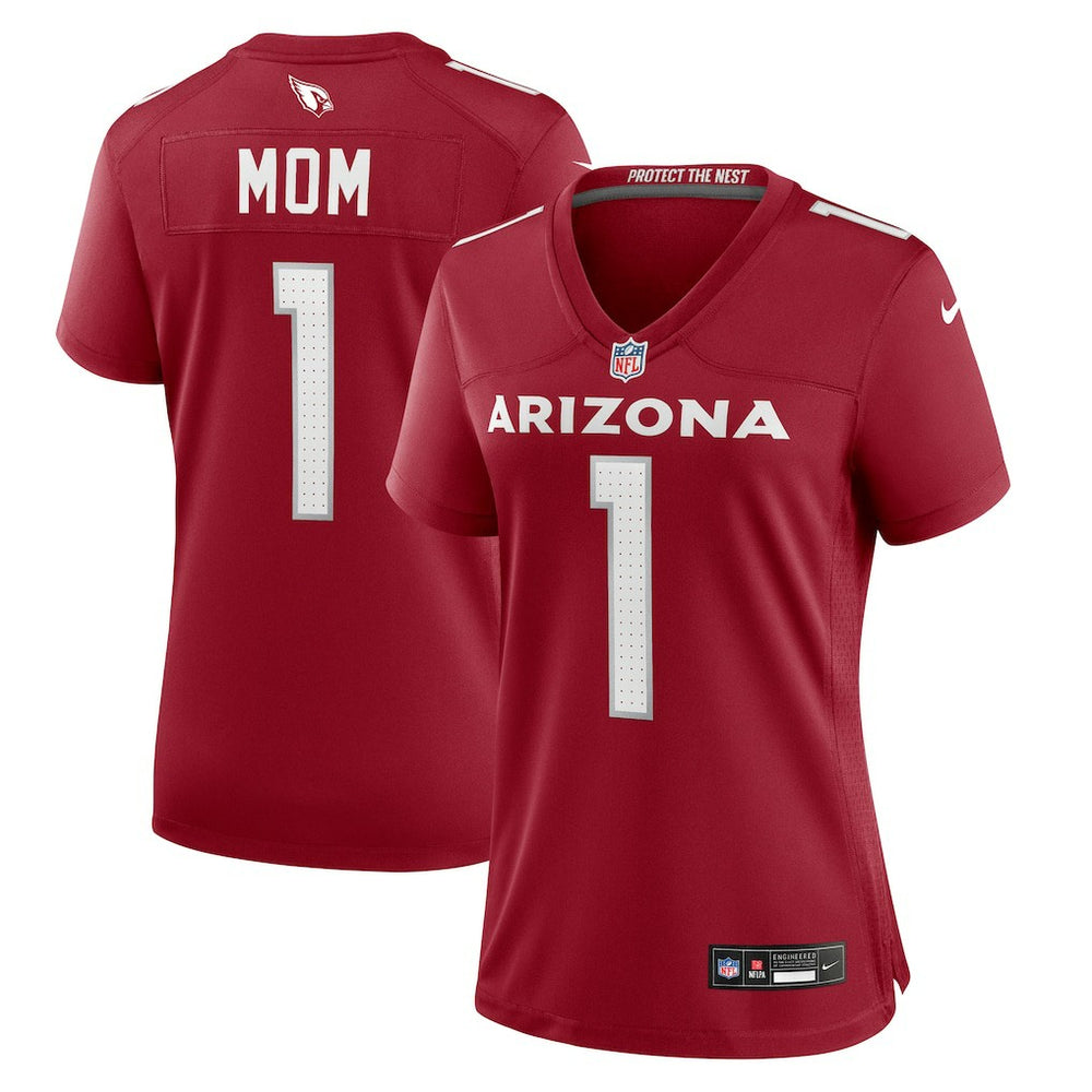 Number 1 Mom  Women's Game Jersey - Arizona Cardinals Jerseys